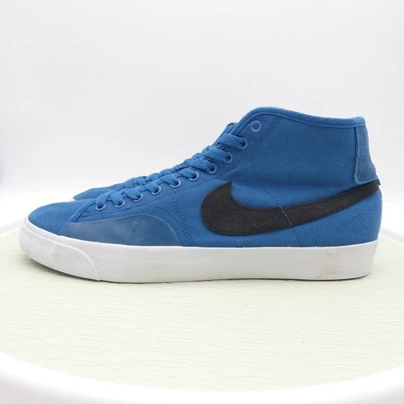 Nike SB Blazer Court Mid Premium Signal Blue Black FB1378-408 Mens 12 - Picture 1 of 10